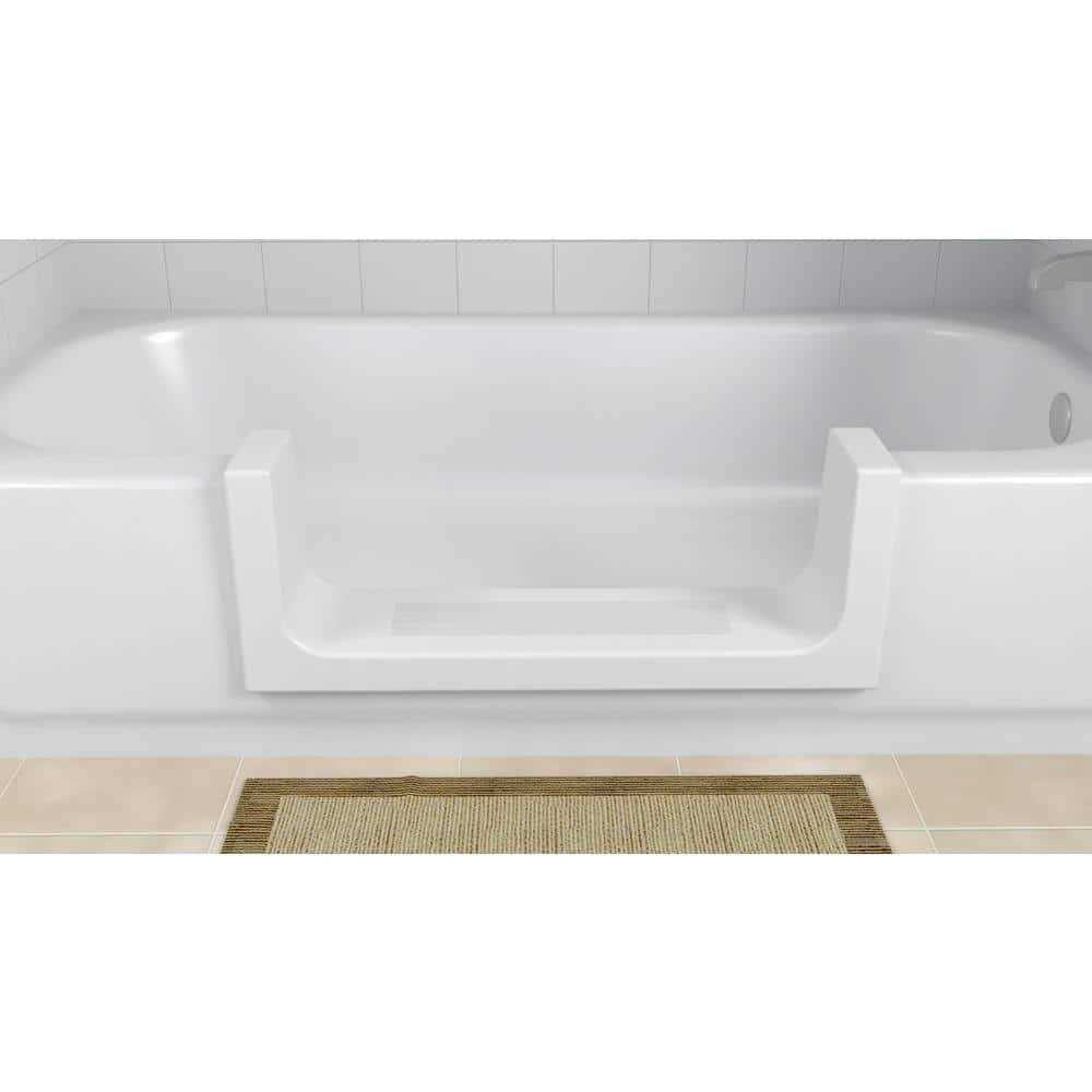 Wide White Step Bathtub Conversion Kit E5621