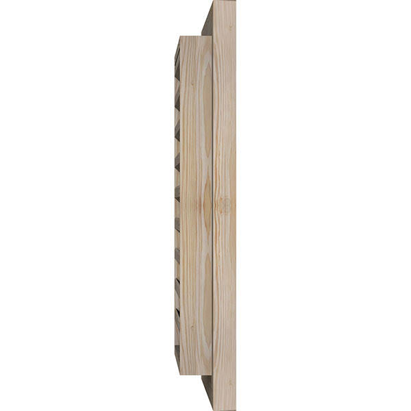Unfinished Smooth Pine Gable Vent L2978