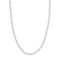 14K White Gold 18" 5.6mm Flat Mariner Chain Necklace O1251