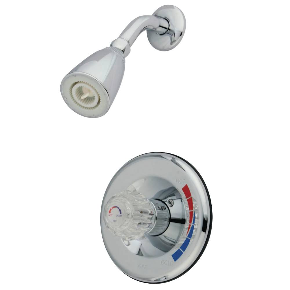 Chrome Shower Combination with Single Acrylic Handle T623