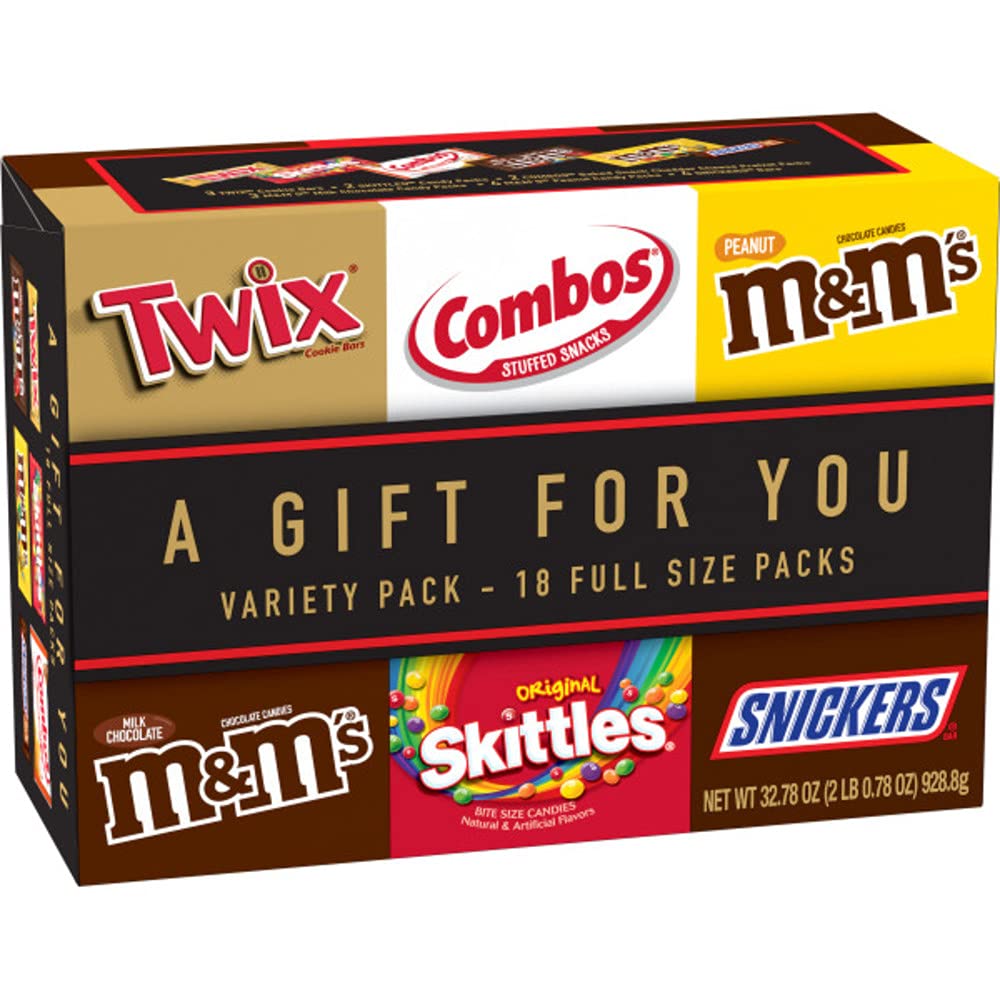 18 Full Size Candy Bars Gift Box, 2.78 pounds F72103