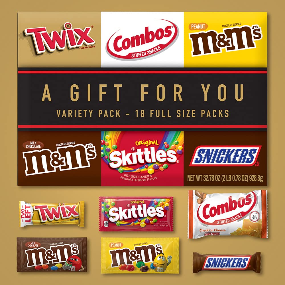 18 Full Size Candy Bars Gift Box, 2.78 pounds F72103