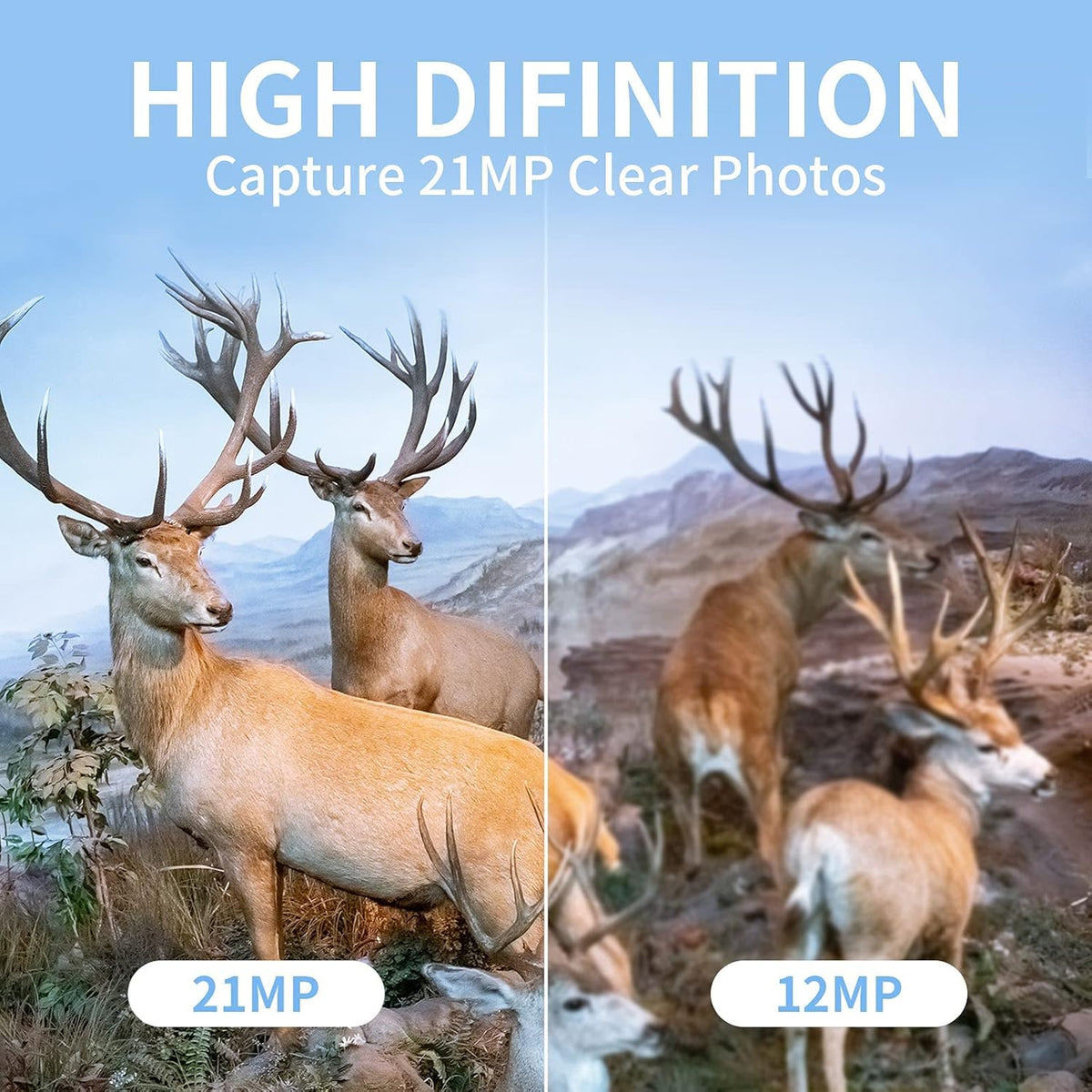 21MP 1080P Trail Camera with Night Vision T195