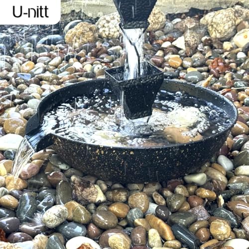 8.5 FT Metal Black Rain Chain with Square Cups D52874