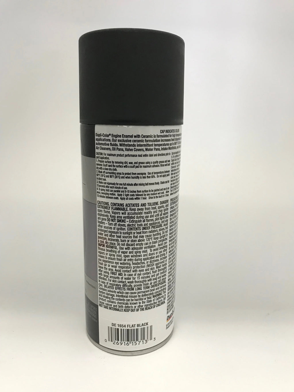 Flat Black 12 oz Aerosol Engine Enamel Paint with Ceramic R55603