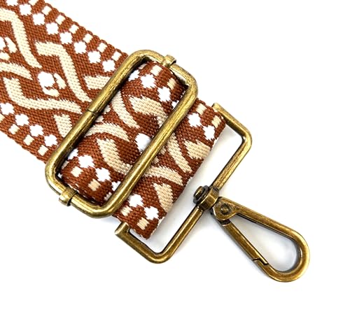 2'' Wide Adjustable Shoulder Strap Ethnic Jacquard Weave T18251