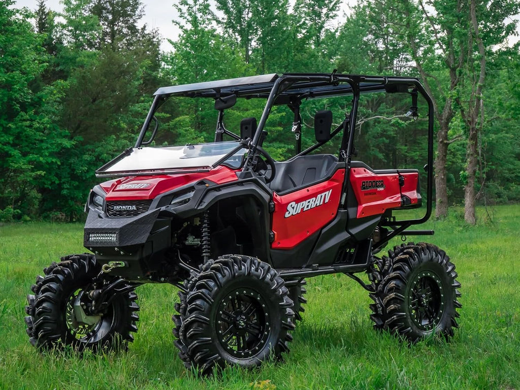 Heavy Duty Scratch Resistant Flip Down 2-in-1 Windshield X7518