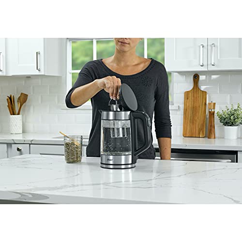 1.7 L Electric Glass Kettle with Tea Infuser F787
