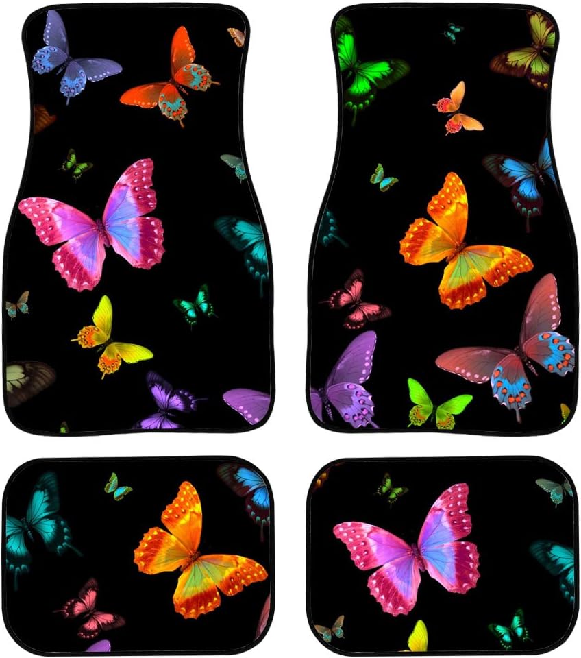 Butterflies Car Floor Mat Front/Rear Carpet Z765