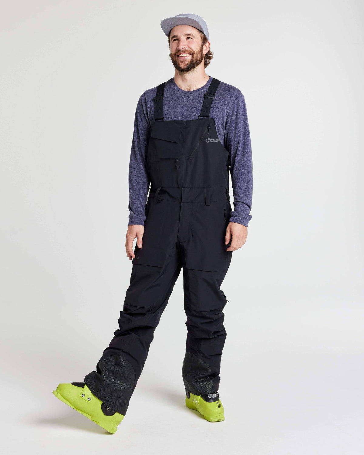 Men's Ski & Snowboard Bibs in Basalt Size M R983584