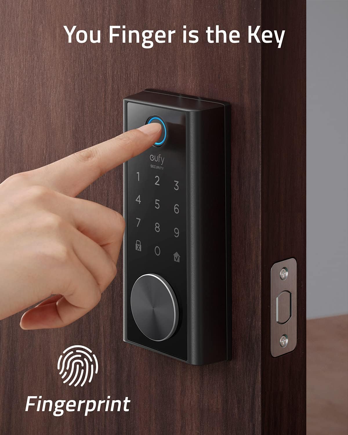 Smart Lock Touch & Wi-Fi Fingerprint Keyless Entry Door Lock D856