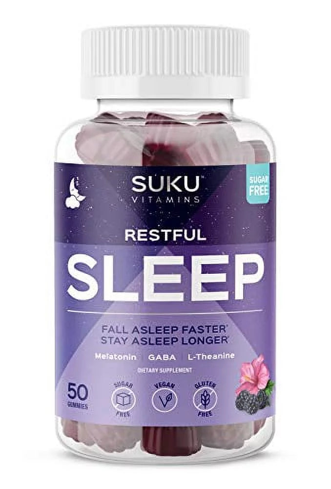 Restful Sleep Gummies, Blackberry Hibiscus Flavour, 50 Count S873286