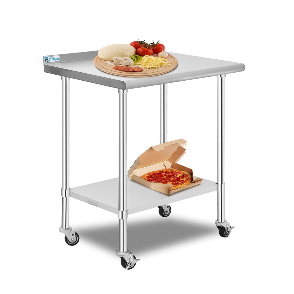 Stainless Steel Table 24x30 Inches with Caster Wheels D852