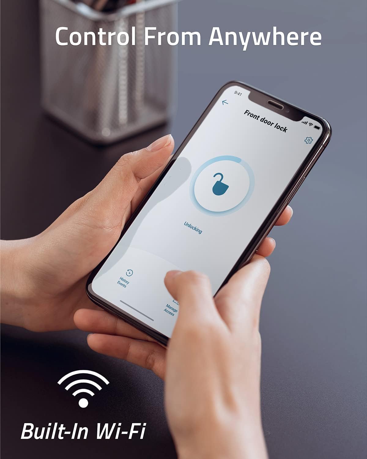 Smart Lock Touch & Wi-Fi Fingerprint Keyless Entry Door Lock D856