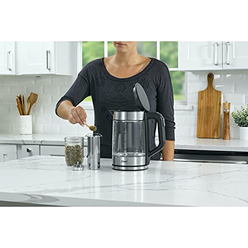 1.7 L Electric Glass Kettle with Tea Infuser F787