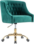 Pink Velvet Adjustable Office Chair I252