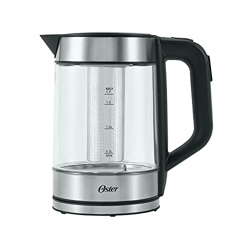 1.7 L Electric Glass Kettle with Tea Infuser F787
