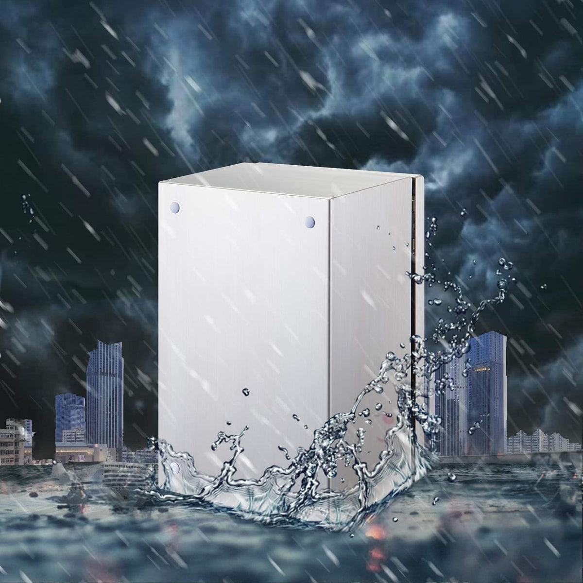 10 x 8 x 4'' NEMA 4X Steel Electrical Enclosure C351195