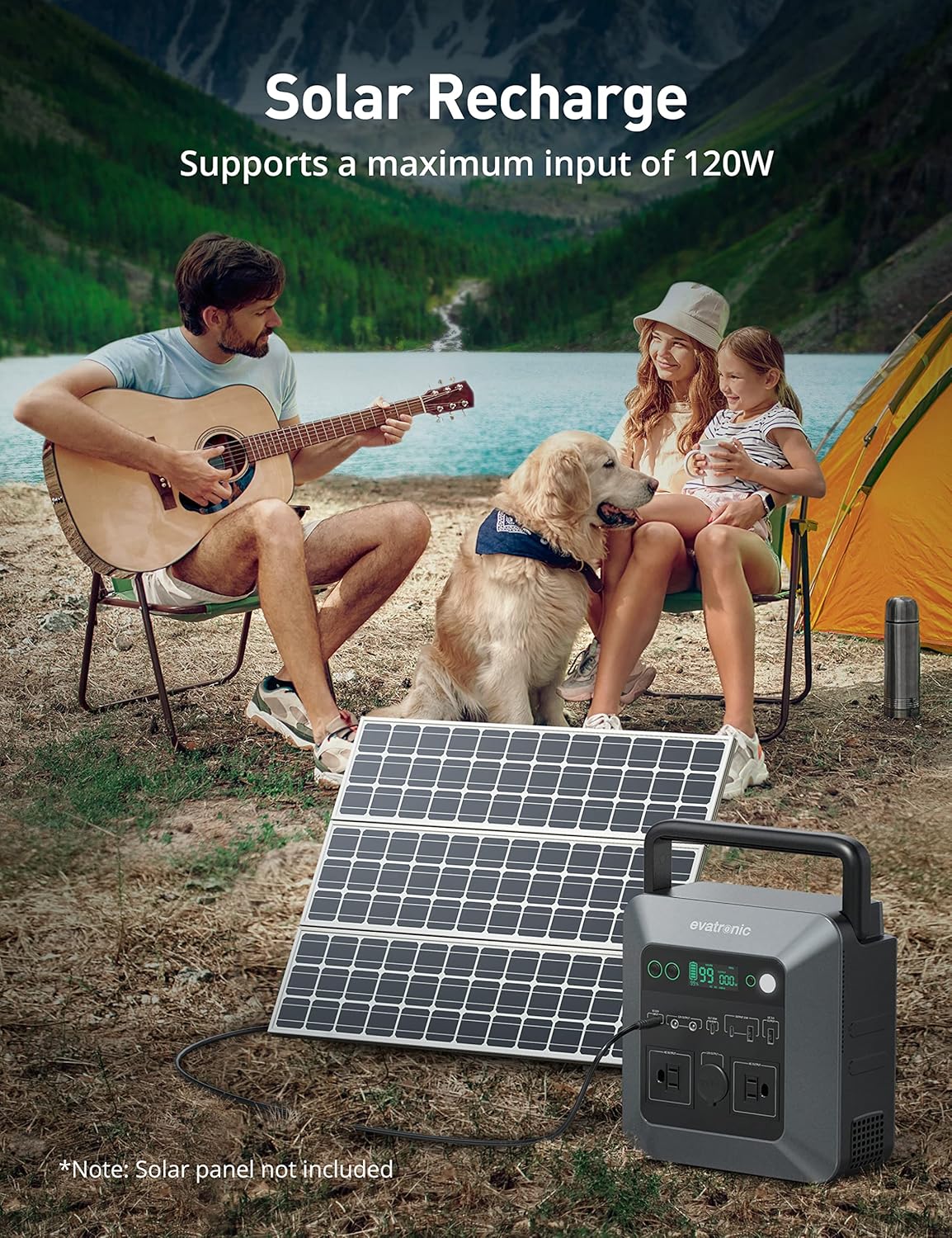 600W 712Wh Portable Power Station with 110V AC Outlets L588