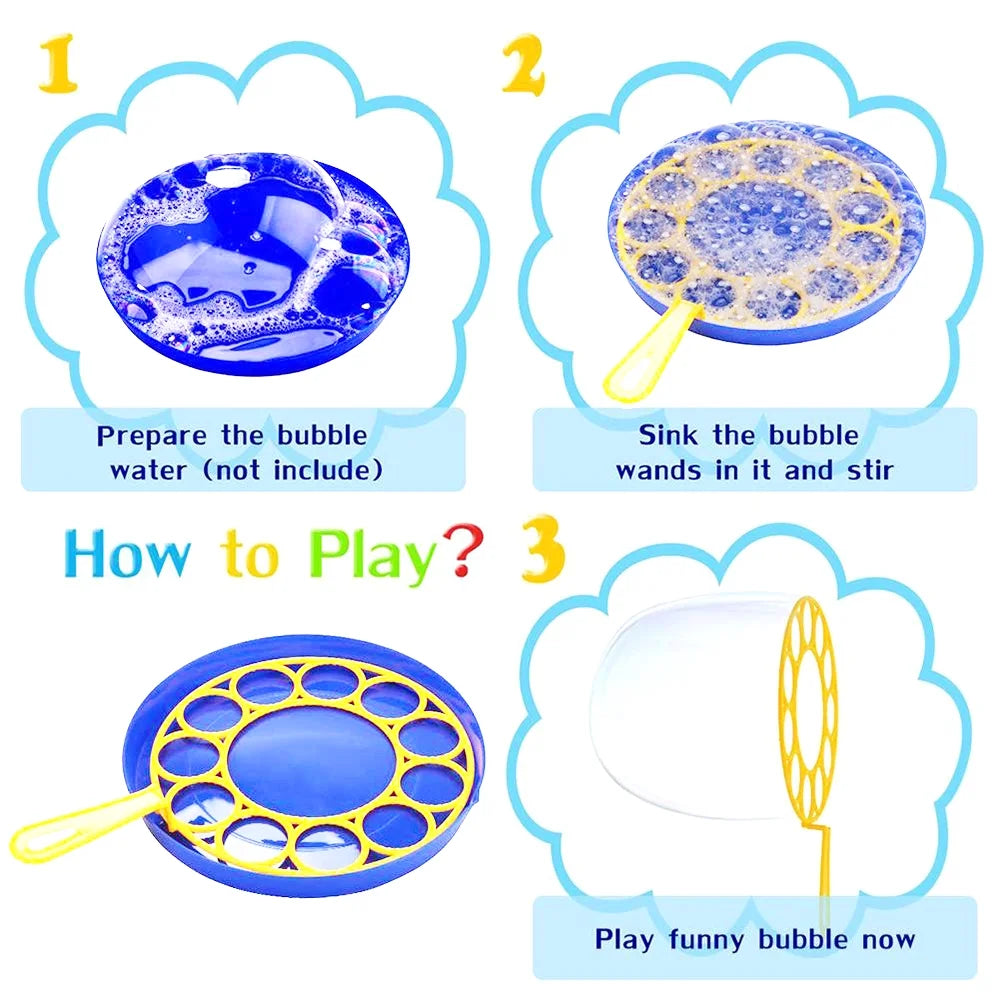 Colorful Bubble Making Wands Outdoor Toy H776