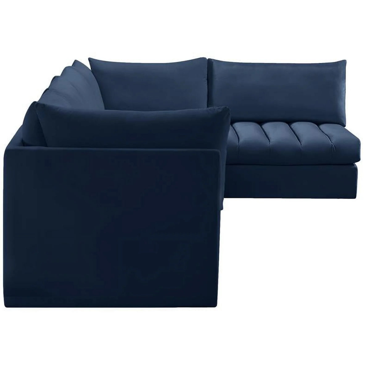 Navy Velvet Modular Sectional J4052