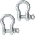 2 Pack Galvanized Screw Pin Anchor Shackles, 12 Ton Capacity E322
