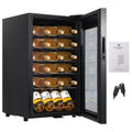 24-Bottle Wine Cooler Refrigerator with Glass Door B9872