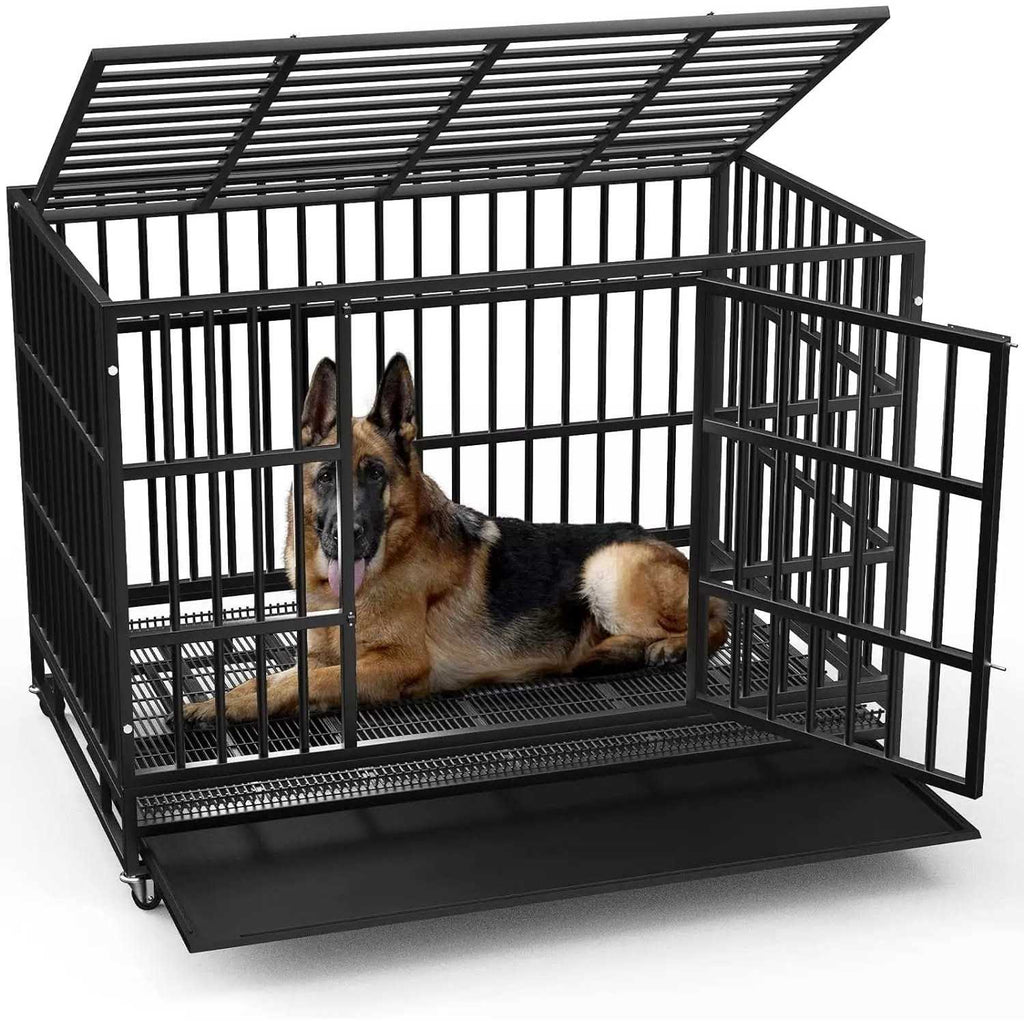 Heavy Duty Dog Crate with Removable Tray J91250