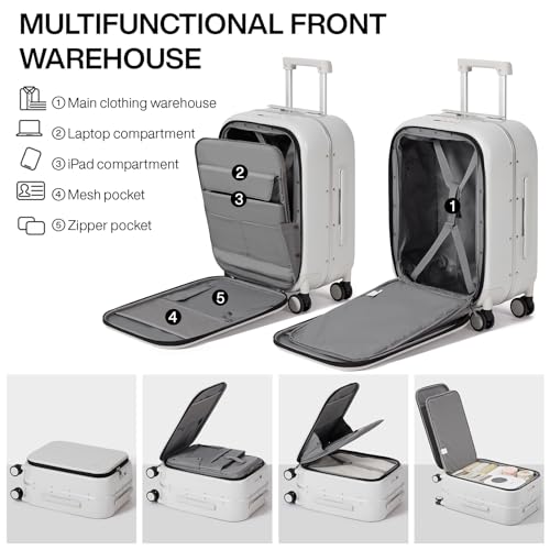 20'' Carry On Luggage with Laptop Pocket A987