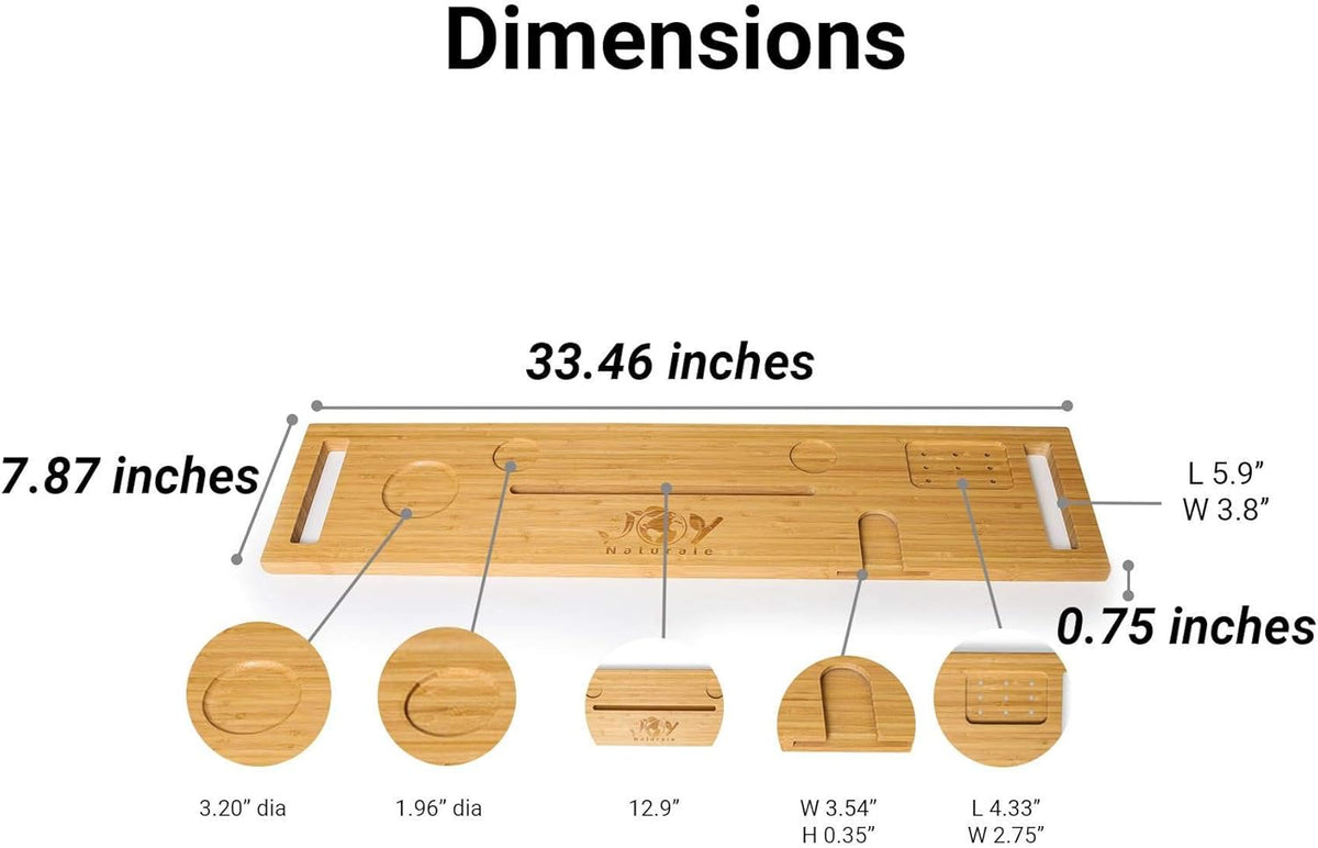 Bamboo Bathtub Caddy Tray W90807