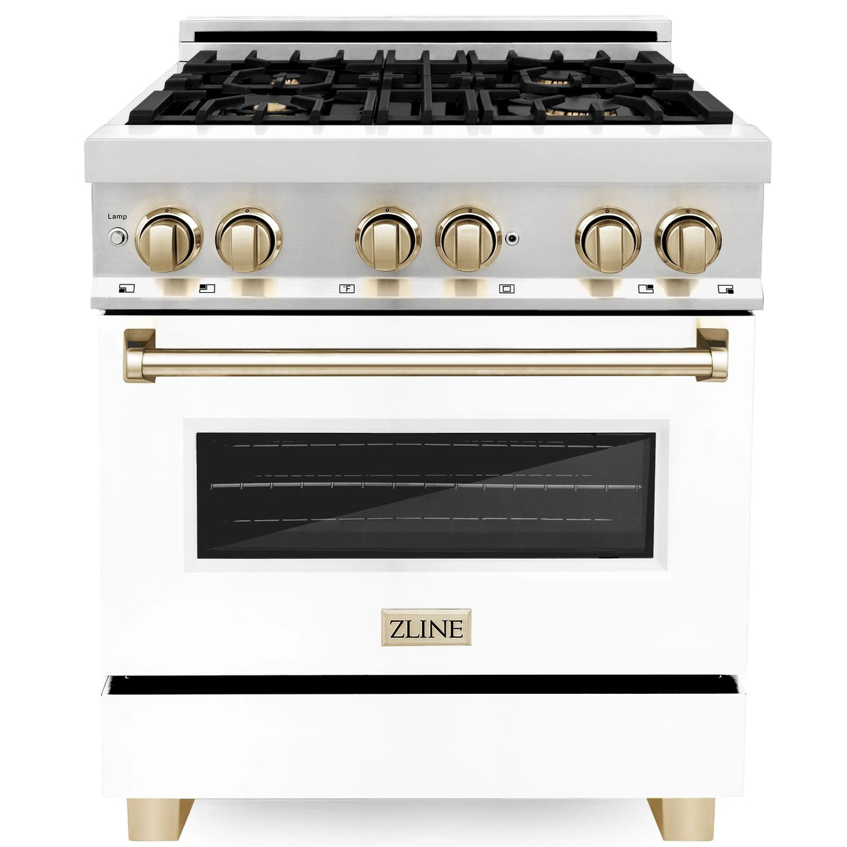 30 4.0 cu. ft. Dual Fuel Range with White Matte Door X6183