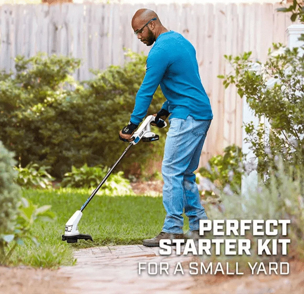 20-Volt 10-inch String Trimmer Leaf Blower Combo Kit F73409
