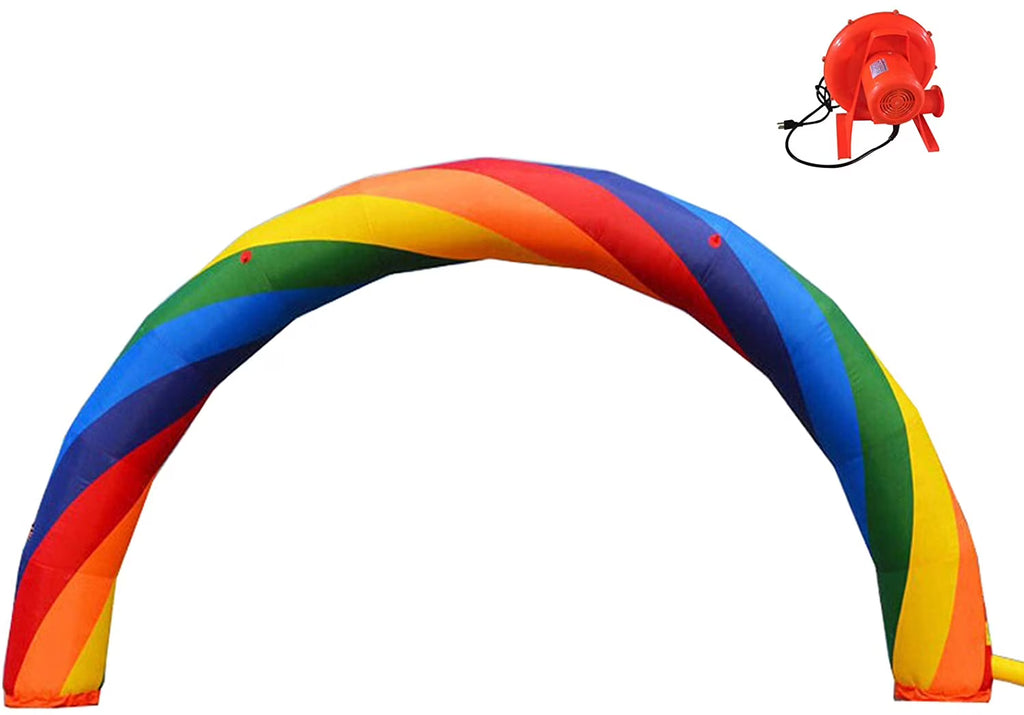 39.4ft Inflatable Rainbow Arch Oxford Cloth with Blower R2856