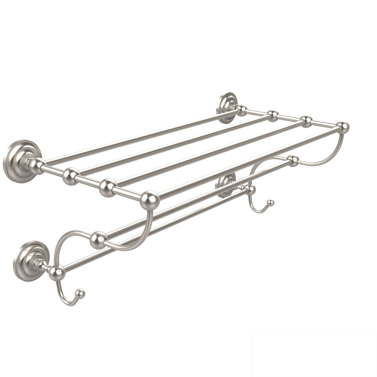 Antique Brass Train Rack Towel Shelf Q4210