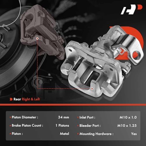 Disc Brake Caliper Assembly with Bracket Rear Right Passenger Side Z9837