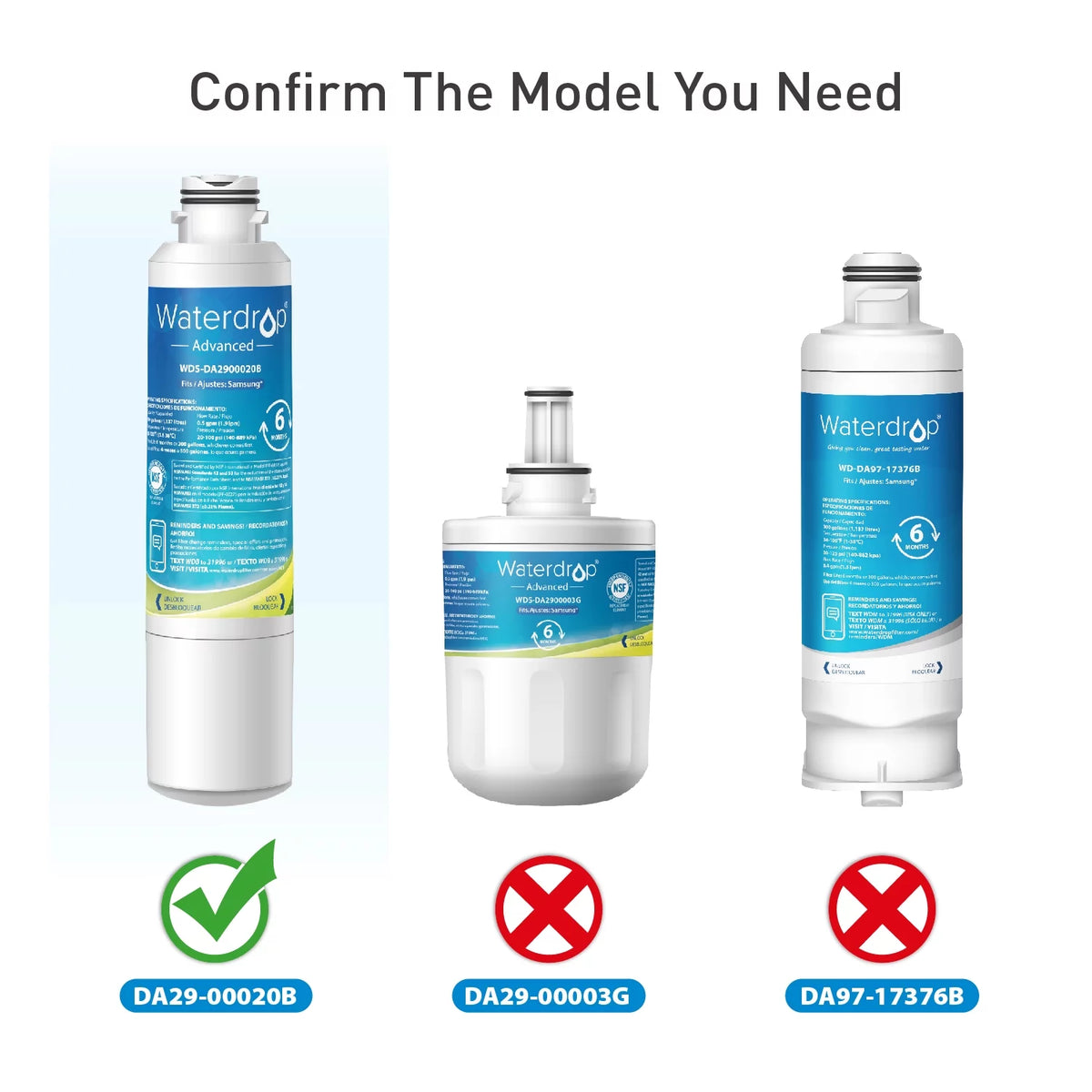 Refrigerator Water Filter 2 Pack G76999