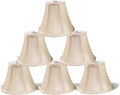 Set of 6 Cream Clip on Lamp Shades P153745