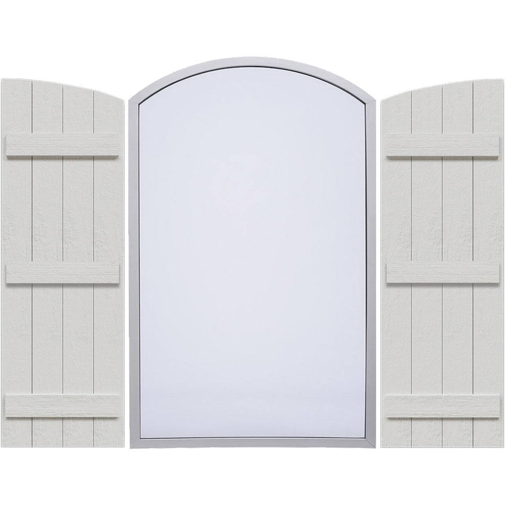 Rustic Faux Wood Shutters W48817