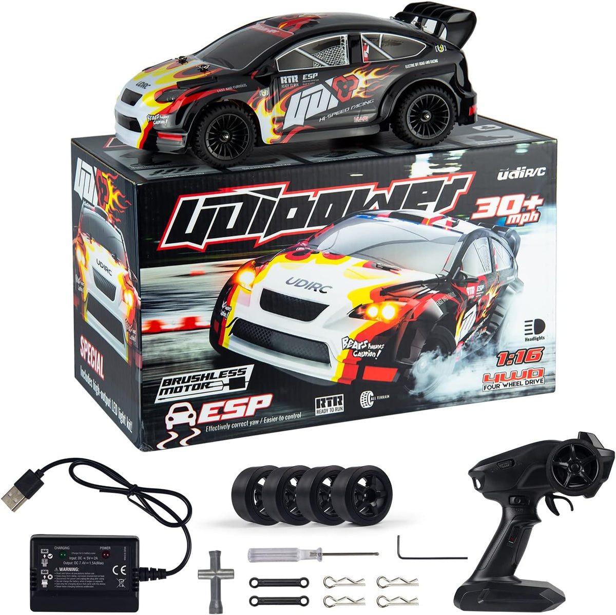 Brushless 4WD 25MPH Remote Control Car N90117