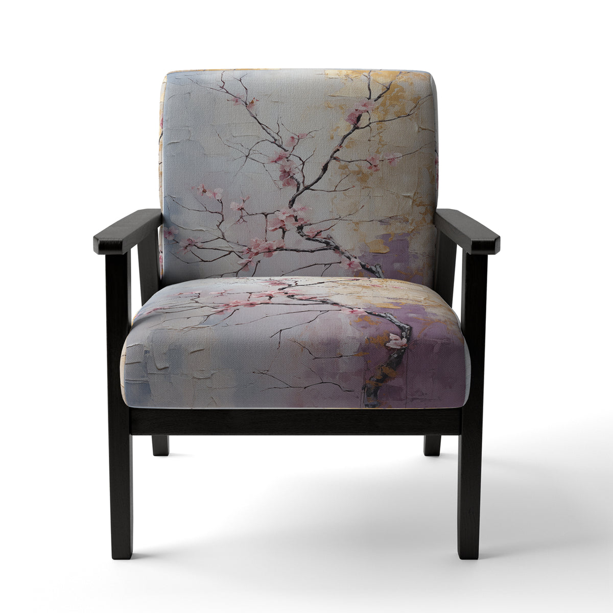 Upholstered Floral Accent Chair and Traditional Arm Chair K8615
