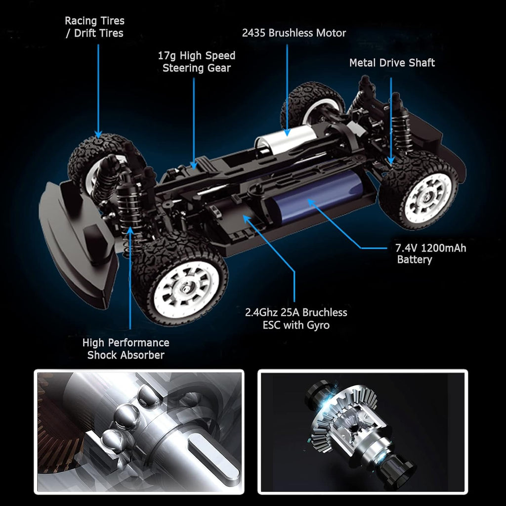 Brushless 4WD 25MPH Remote Control Car N90117