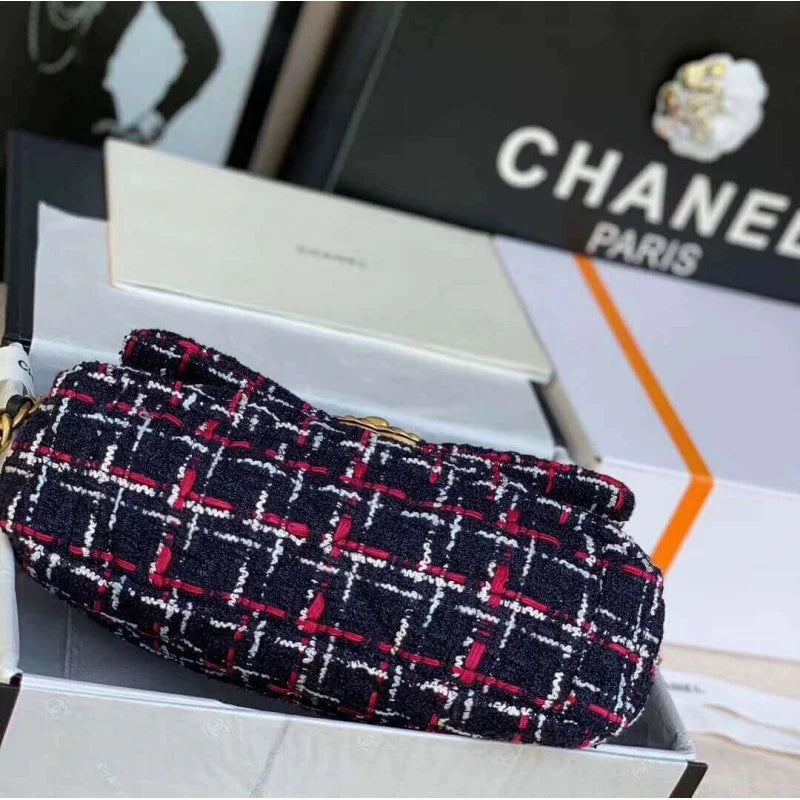Tweed Flap Bag T5127
