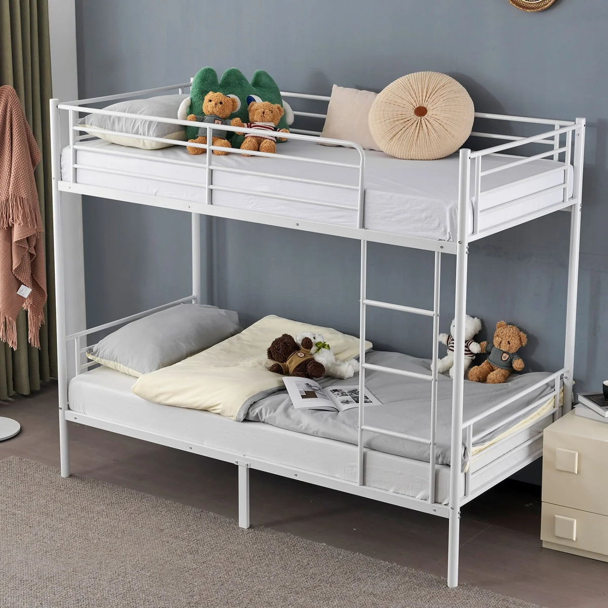 Twin over Twin Steel Bunk Beds Z705882