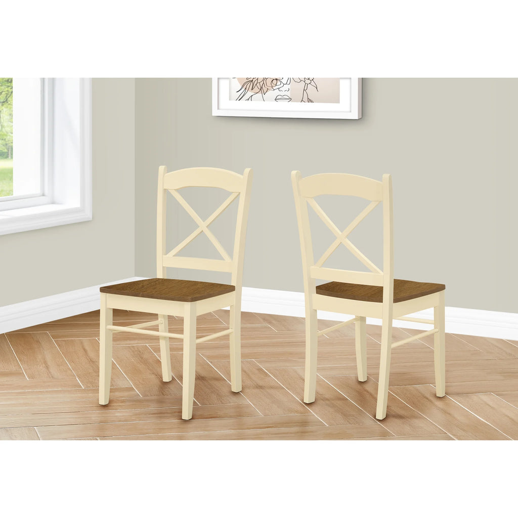 Wooden Transitional Dining Chairs, 2-Piece Q60767