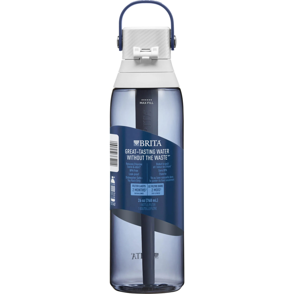 26oz Leak Proof Filtered Water Bottle with Straw X144