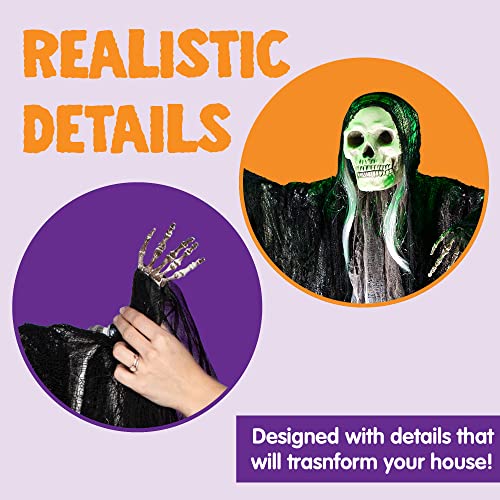3 Pack Hanging Halloween Skeleton Ghosts Decorations E598