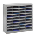 36 Compartment Literature Organizer in Gray Z749