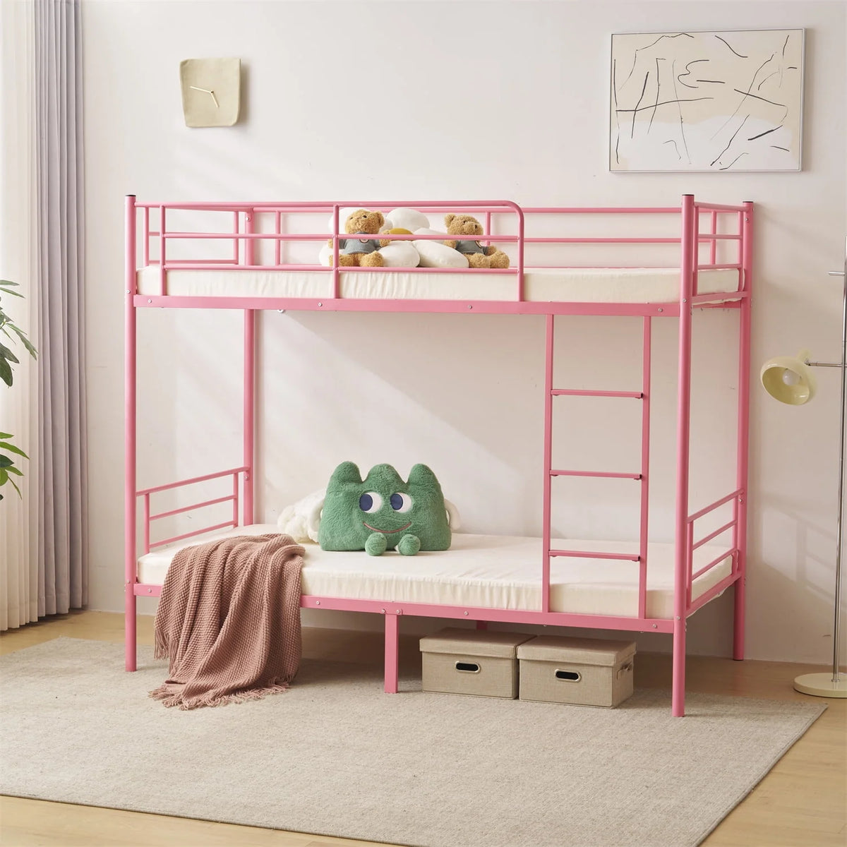 Twin over Twin Steel Bunk Beds Z705882