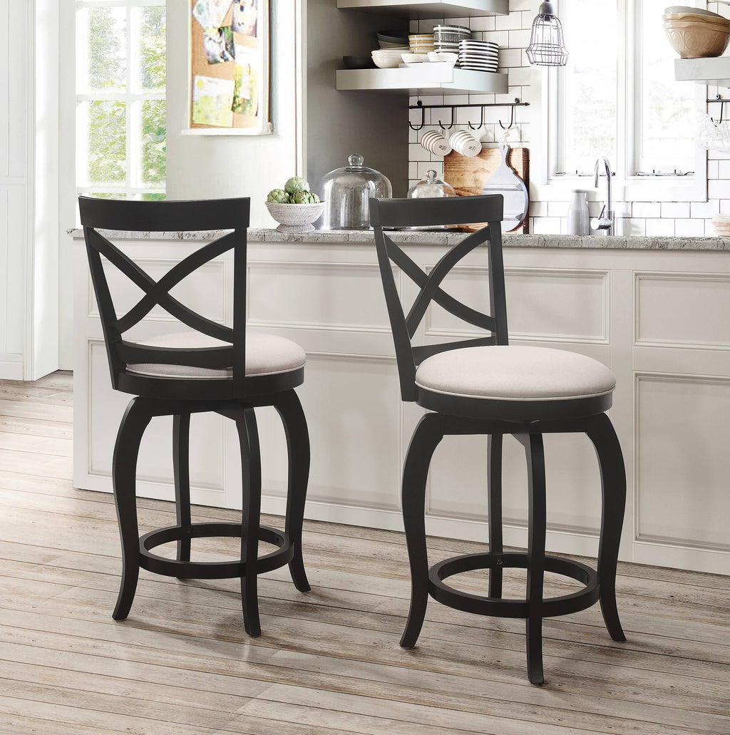 Black Swivel Counter Height Stool H954394