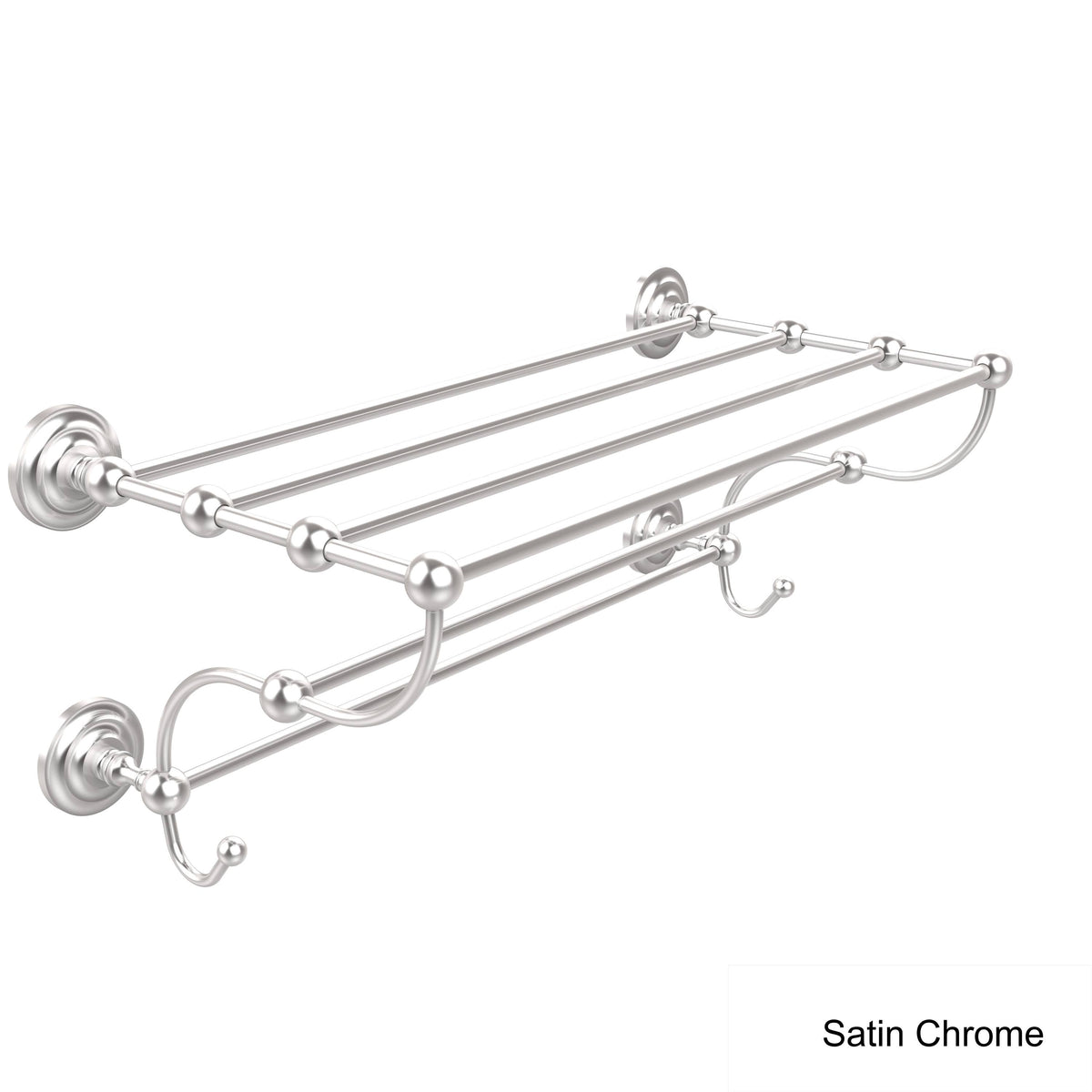Antique Brass Train Rack Towel Shelf Q4210
